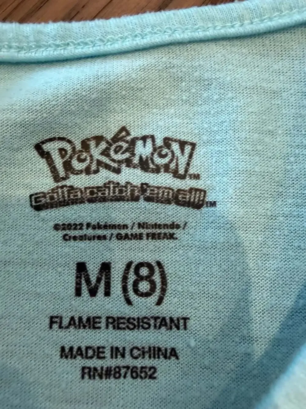 Pokemon Pikachu Choose to Sleep Girls Pajama Set Size M 8